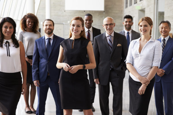 Portrait Of Multi-Cultural Business Team In Office